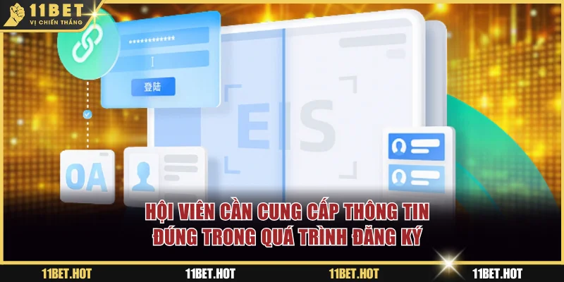 Hội viên cần cung cấp thông tin đúng trong quá trình đăng ký