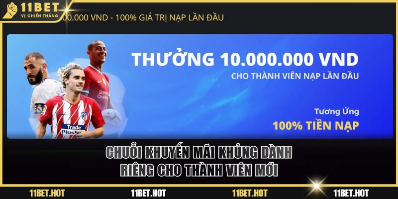 Khuyến mãi 11BET dành riêng cho thành viên mới
